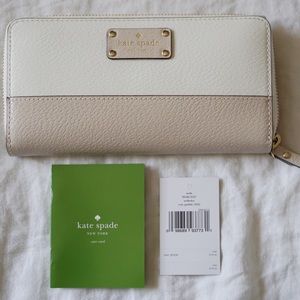 KATE SPADE ZIP AROUND CONTINENTAL WALLET (NWT)